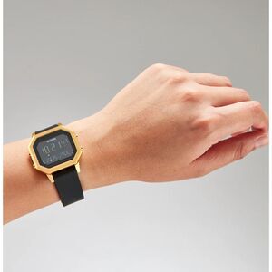 Nixon Tropical Gangster The Siren SS Black and Gold Tide Watch